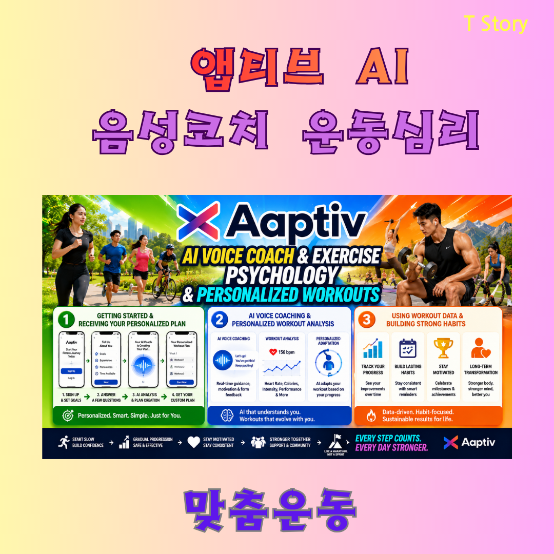 Aaptiv AI 음성코치 운동심리와 맞춤운동