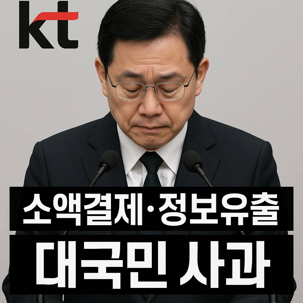 kt 소액결제. 정보유출 대국민 사과
