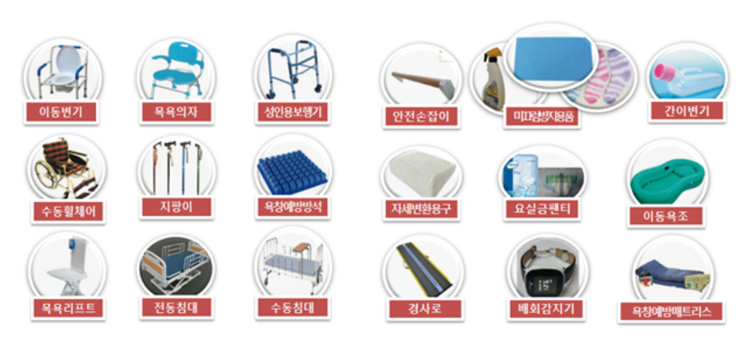 노인 복지 용구들