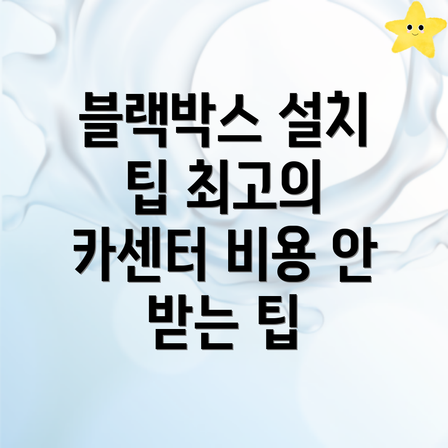 밀양 블랙박스 설치 비용