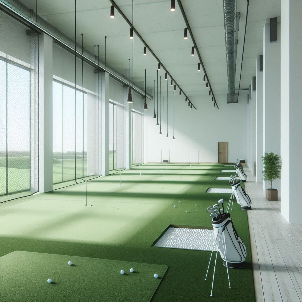 실내골프연습장 배경