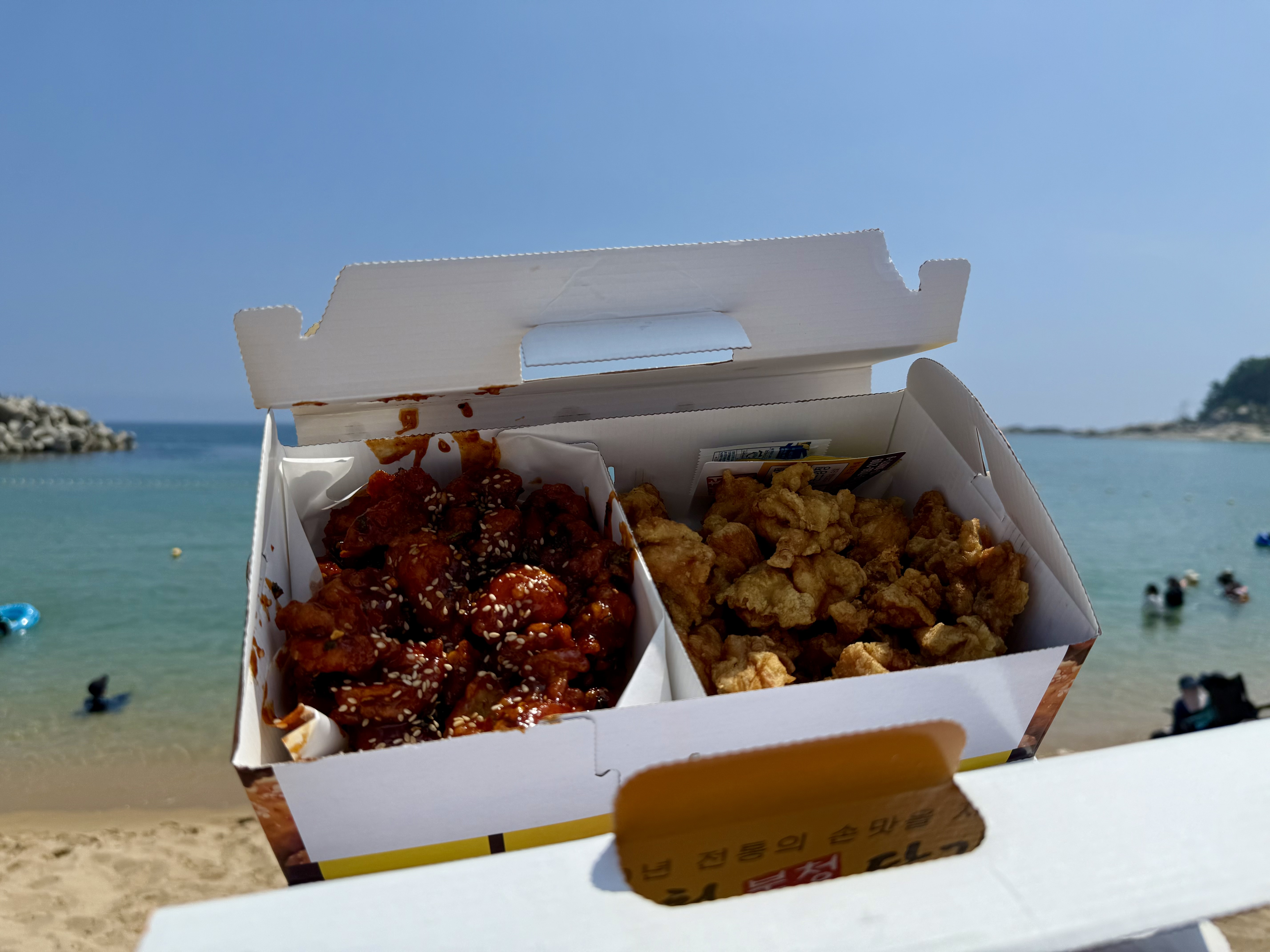 속초중앙시장 북청닭강정 순한맛, 중간맛