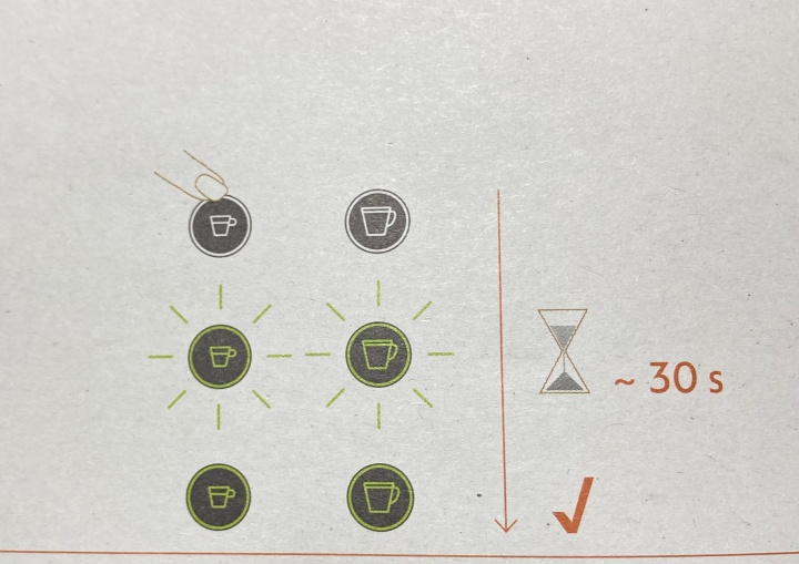 네스프레소 버튼 작동