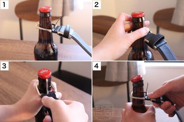 병뚜껑 따는법 오프너 병따개 없을때 벨트