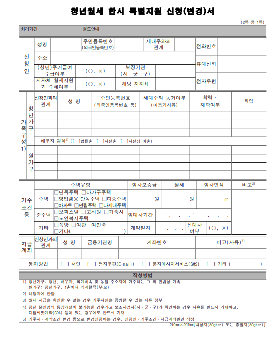 청년월세지원