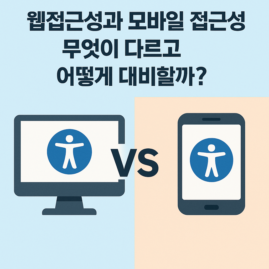 웹 접근성과 모바일 접근성, 무엇이 다르고 어떻게 대비할까?
