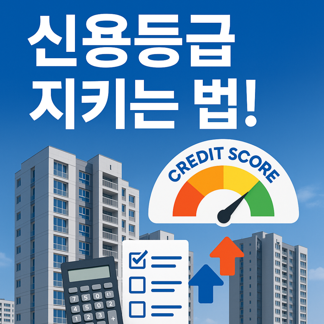 아파트 담보대출 후 신용등급 관리법!