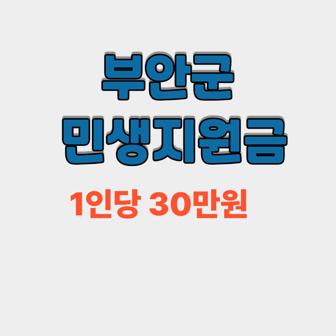 부안군 민생안정지원금 관련 사진