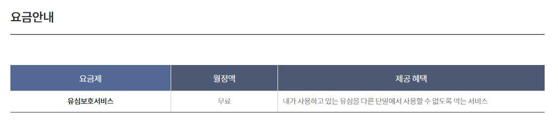 KT 유심보호서비스