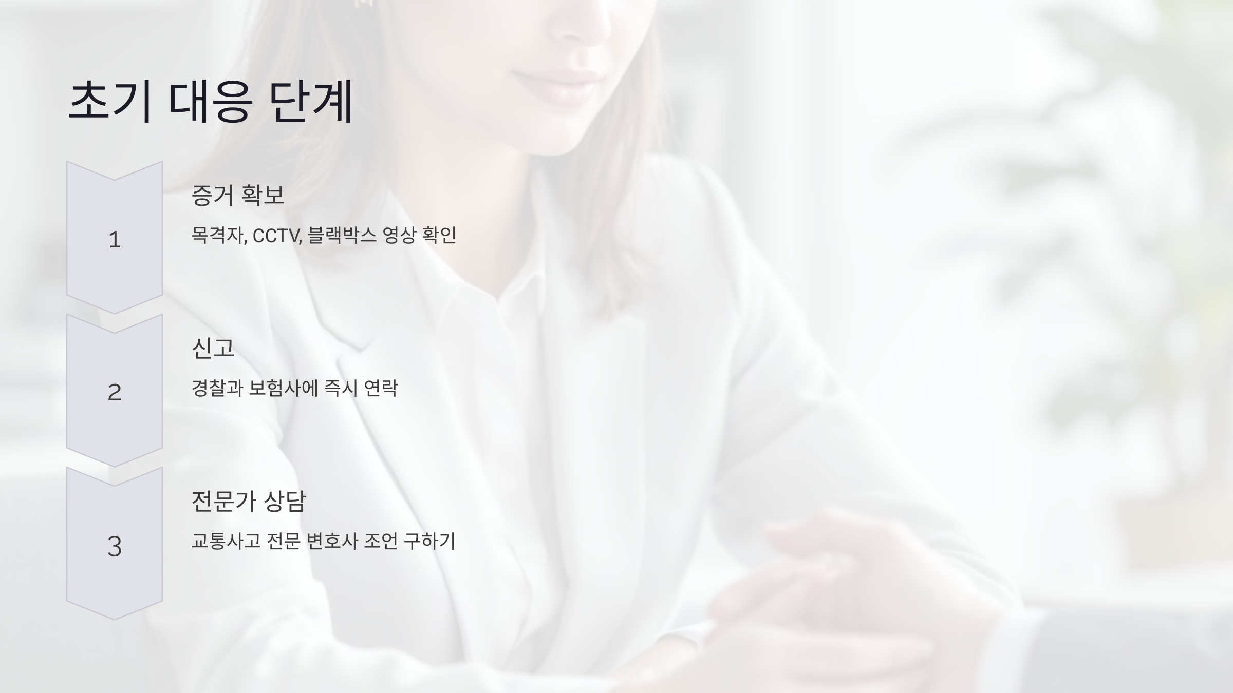 뺑소니 사건 발생 시 첫 단계
