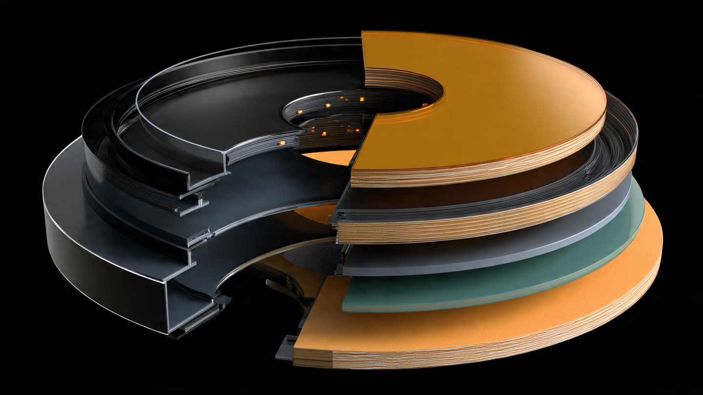 검정판&middot;컬러반&middot;픽처디스크 구조 비교