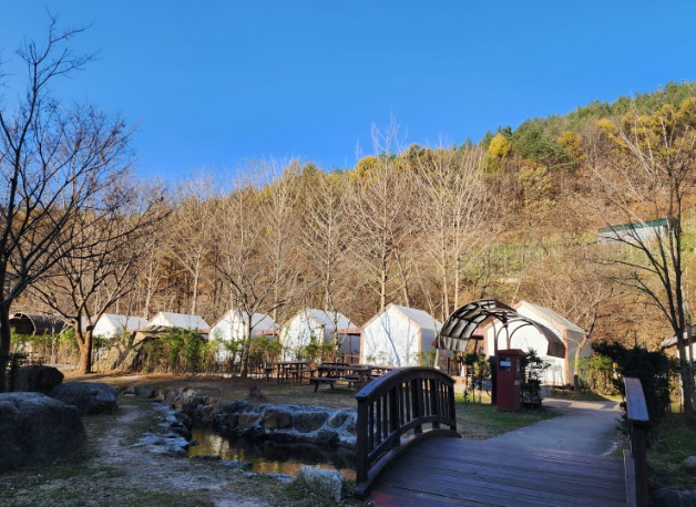 소백산 삼가 캠핑장 모습