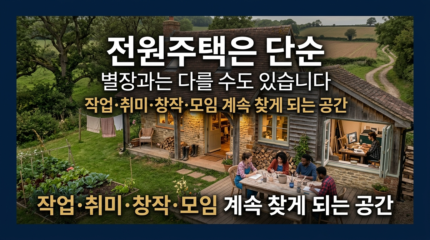 전원주택은 계속 찾게 되는 공간으로 변화