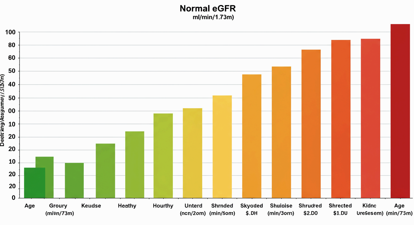 eGFR 정상수치 90 이상이면 정상 범위