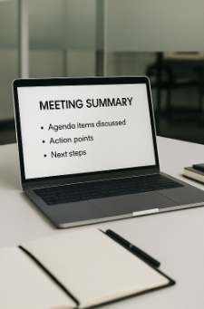 회의가 끝나자마자 요약 끝! AI 회의록 자동 정리의 모든 것