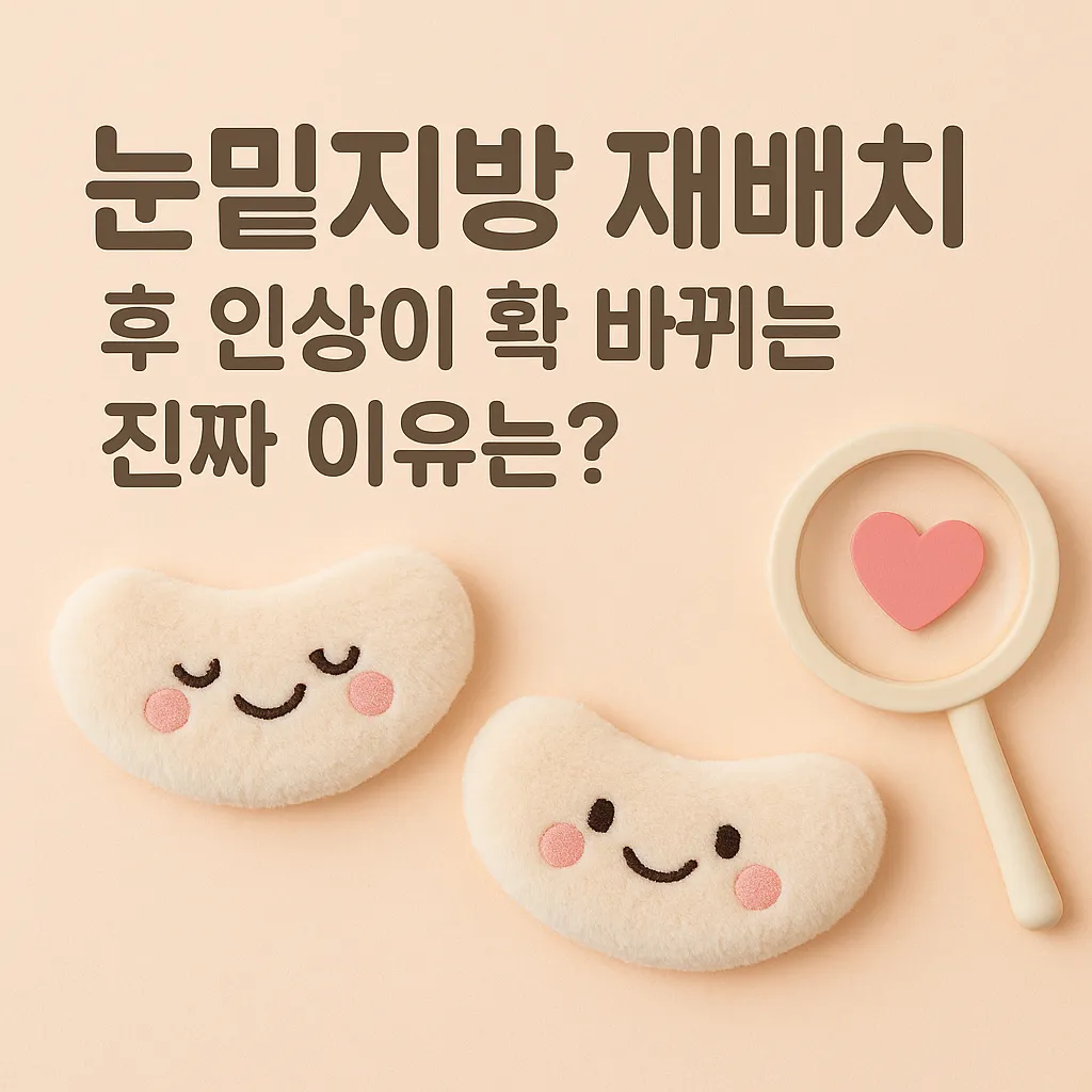 눈밑지방 재배치 후 인상이 확 바뀌는 진짜 이유는?
