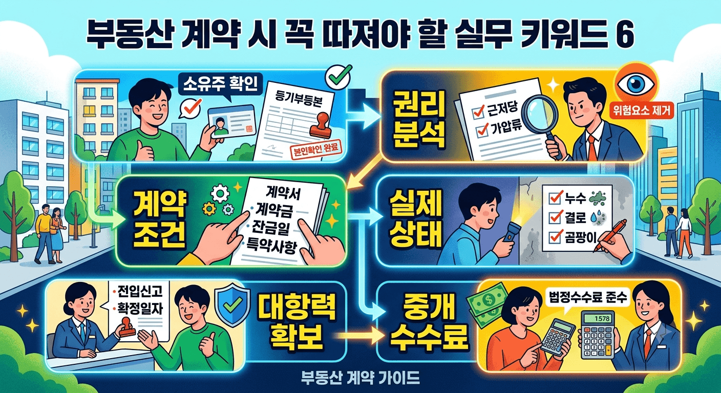 부동산 계약 시 꼭 따져야 할 실무 키워드
