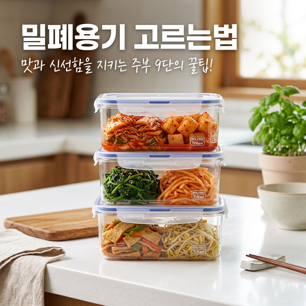 밀폐용기 고르는법 소재 비교 냉장고 정리 전 모습