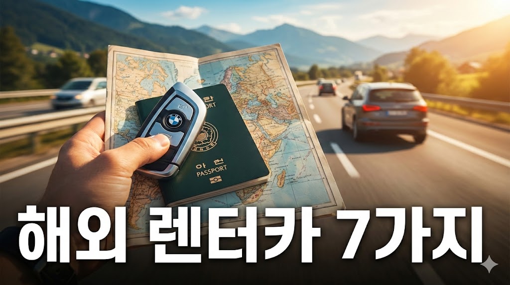 해외 렌터카 이용 시 꼭 알아야 할 7가지: 보험부터 교통법규까지 체크!