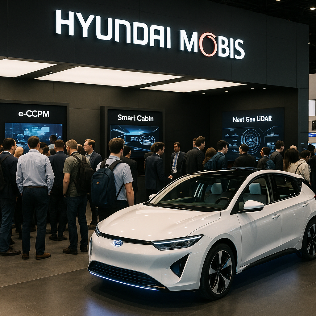 현대모비스 프랑스 기술 박람회 실사 이미지