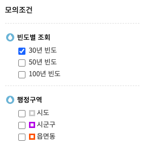 홍수위험지도 침수위험지도 도시침수지도 하천범람지도