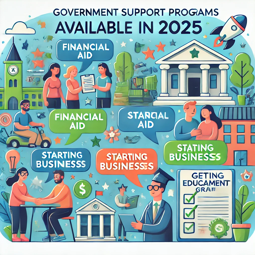 국가가 국민에게 줄수있는 지원사업을 이미지화 함