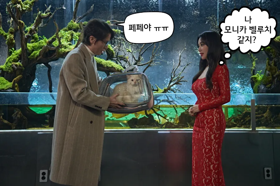 완규(송새벽)에게 페페를 찾아준 지혜(엄정화)