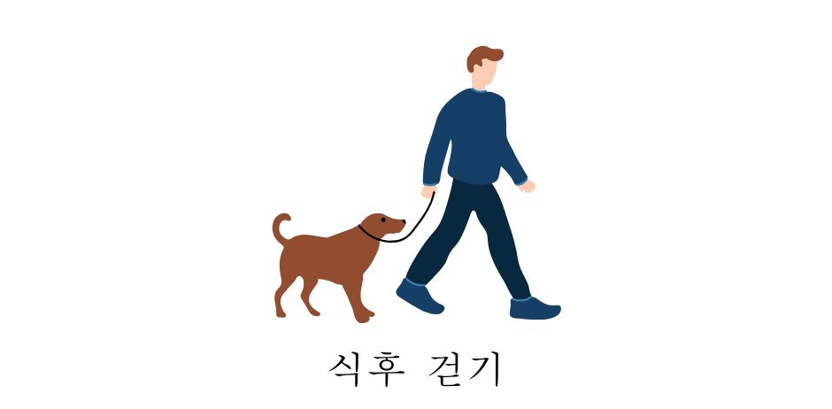 식후 15분 산책