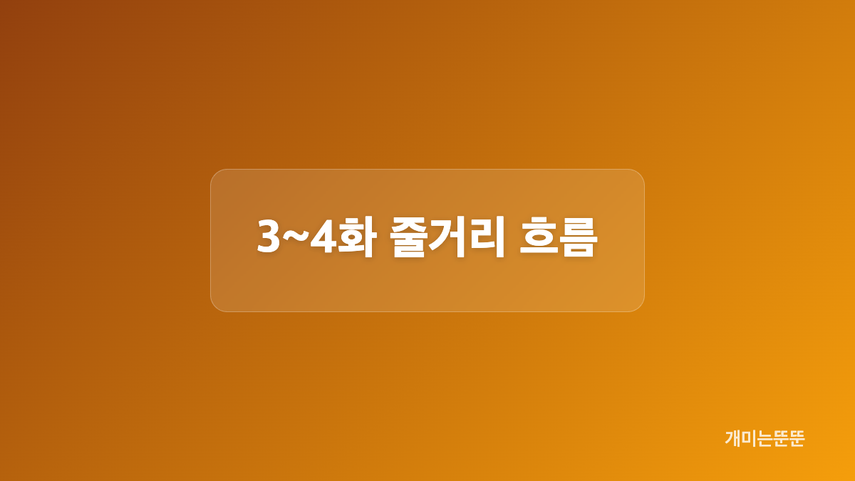 티셔츠가 마를 때까지 3~4화 단서 비교