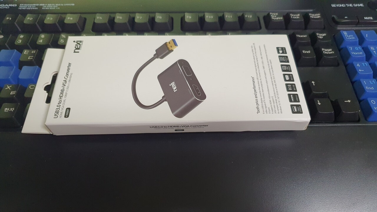 usb3.0 모니터 연결 전면사진