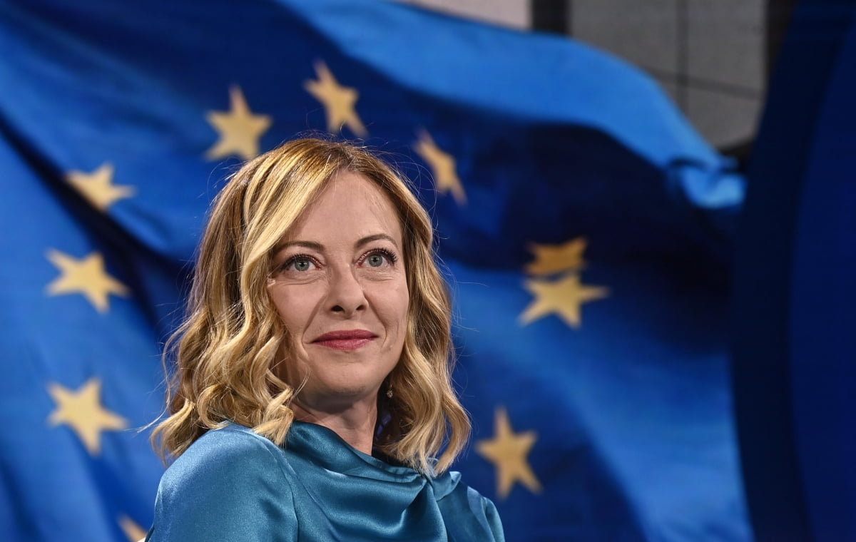 조르자 멜로니 이탈리아 총리.