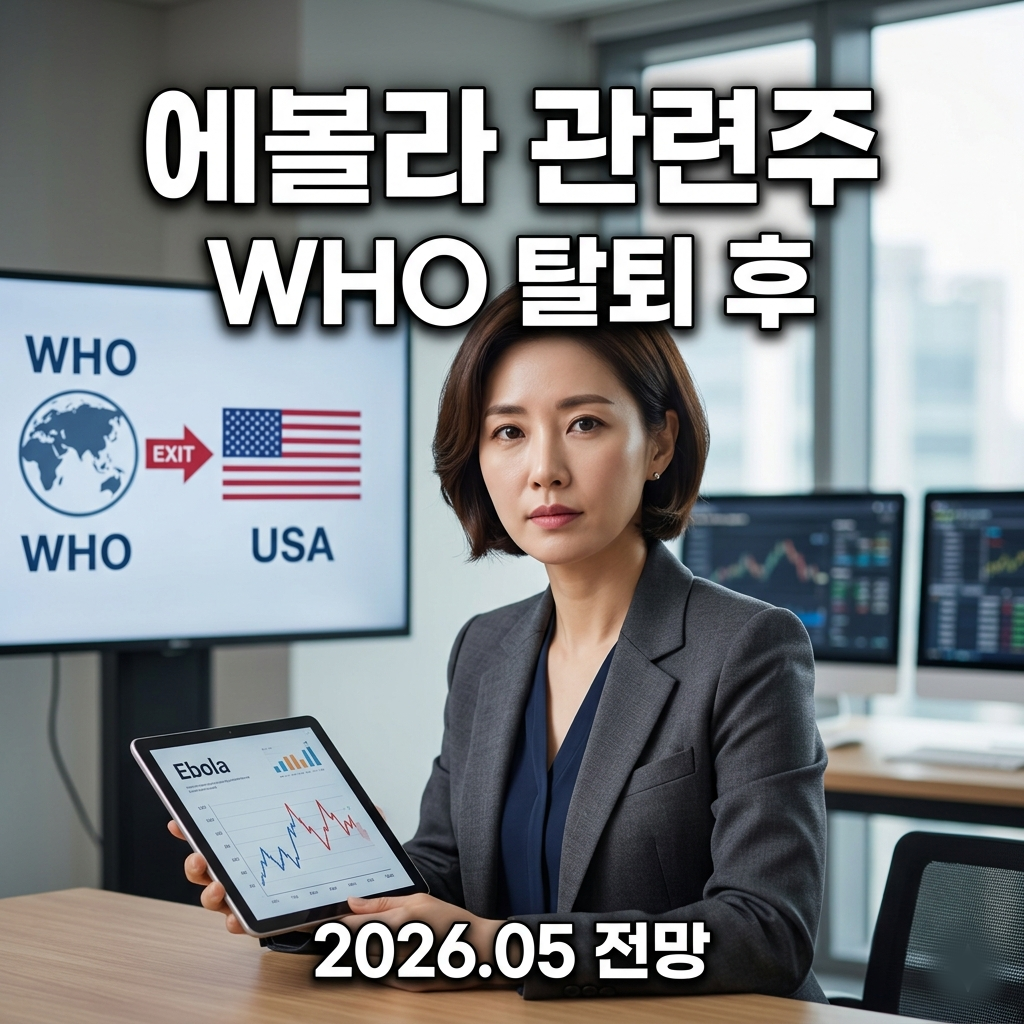에볼라 관련주, 미국 WHO 탈퇴 이후 전망은? (2026년 5월 기준)