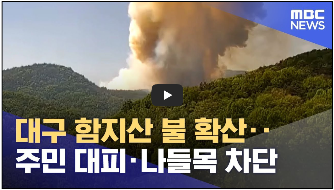 대구 함지산 산불 (영상)