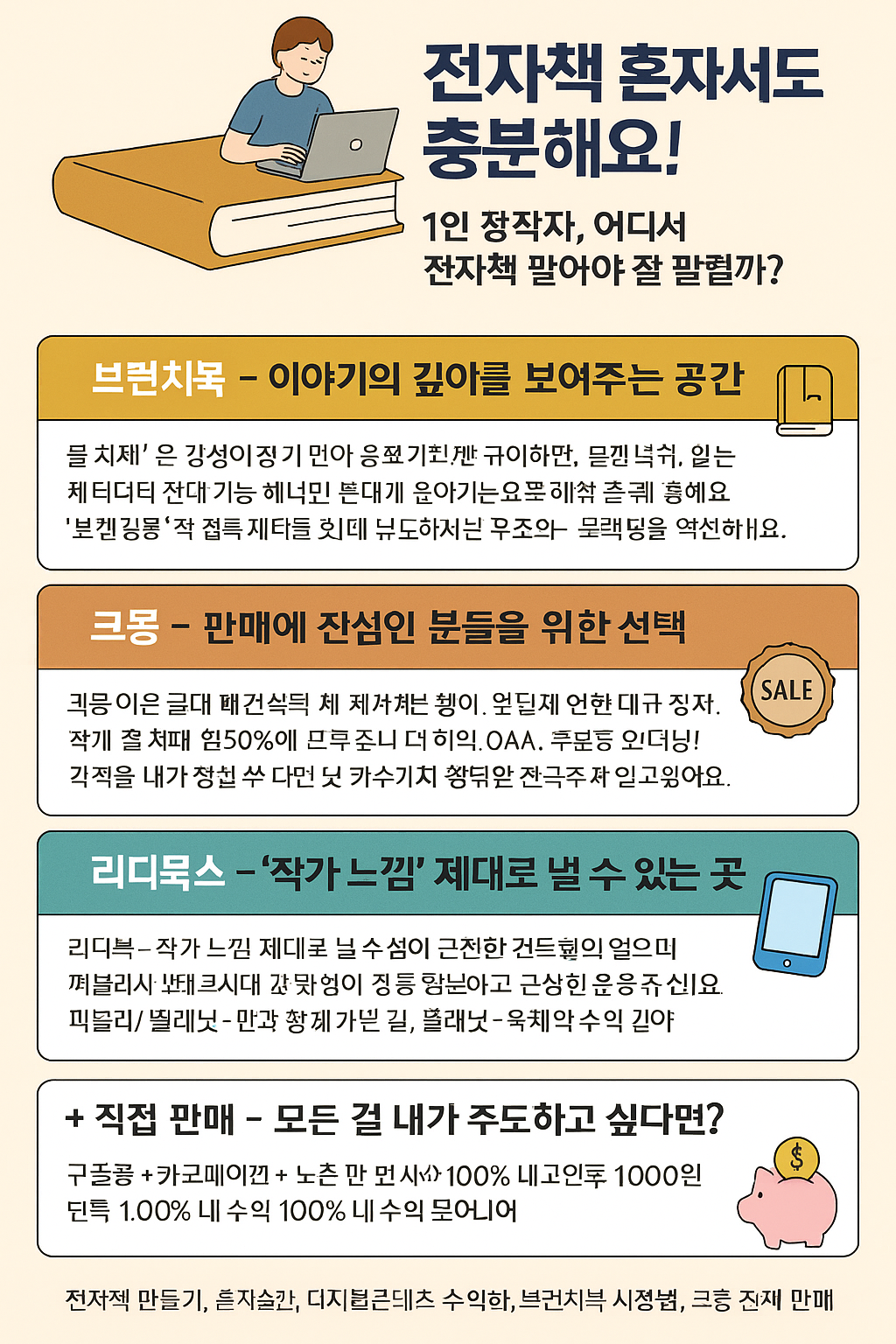 전자책 혼자서도 충분해요!