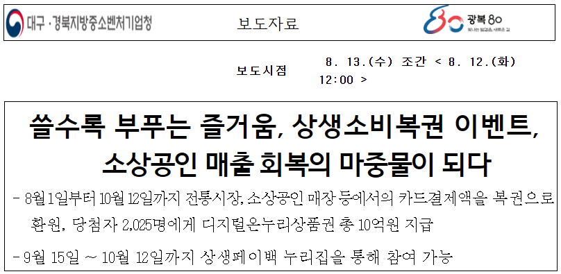 상생소비복권 이벤트 이미지