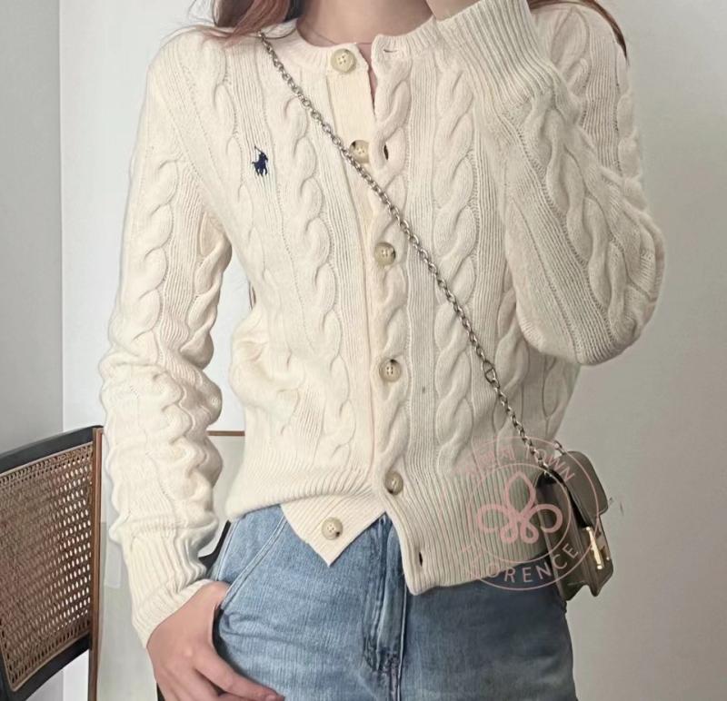 Ralph Lauren 폴로 랄프로렌 여성 꽈배기 케이블 울 캐시미어 카디건