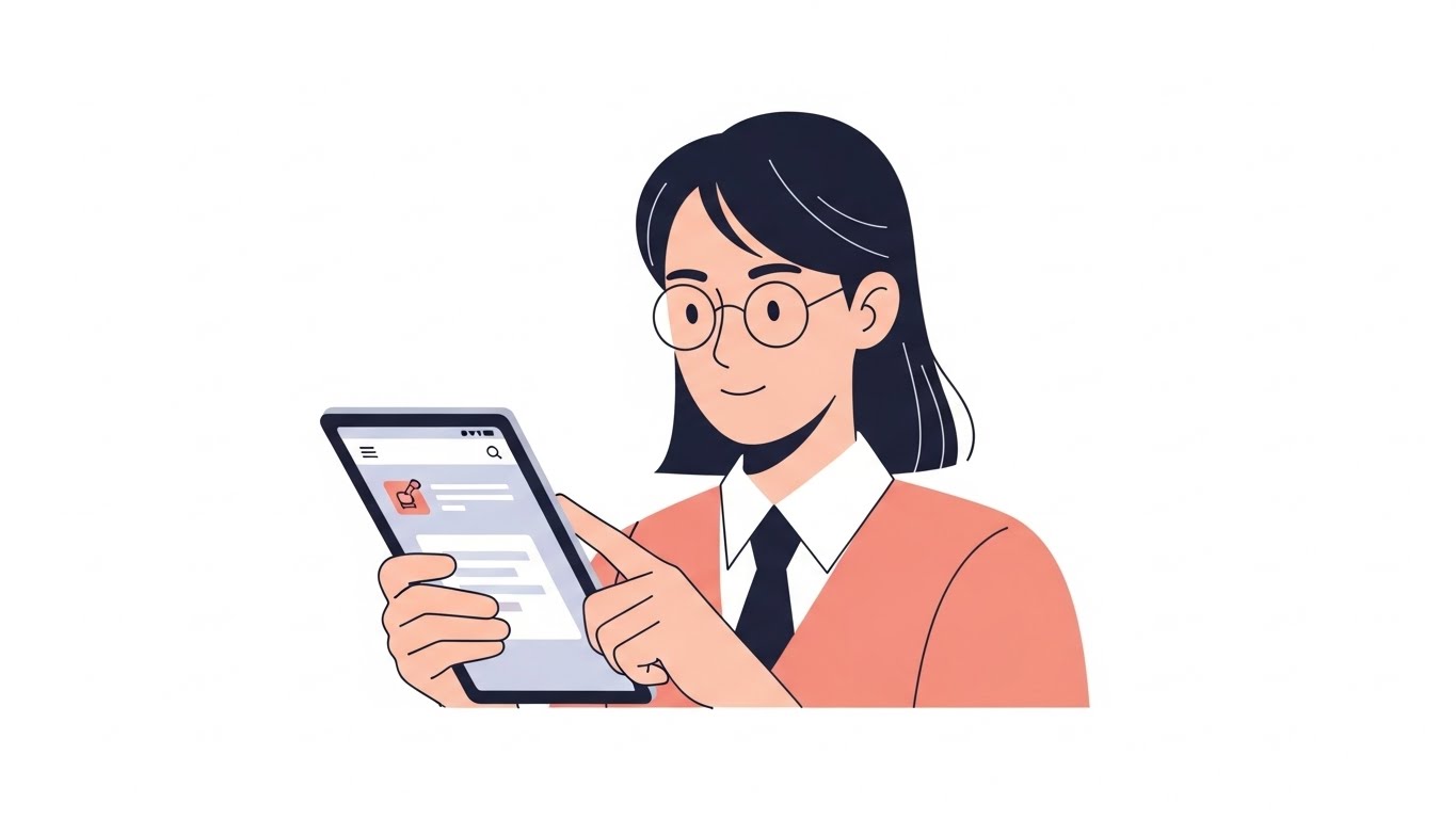 자료를 검토하는 모습으로&amp;#44; 집에서하는부업은 검증 과정이 필요합니다.