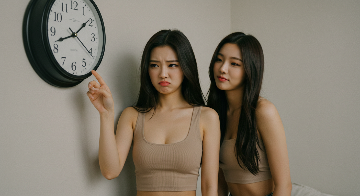 벽시계를 싫어하는 여인들