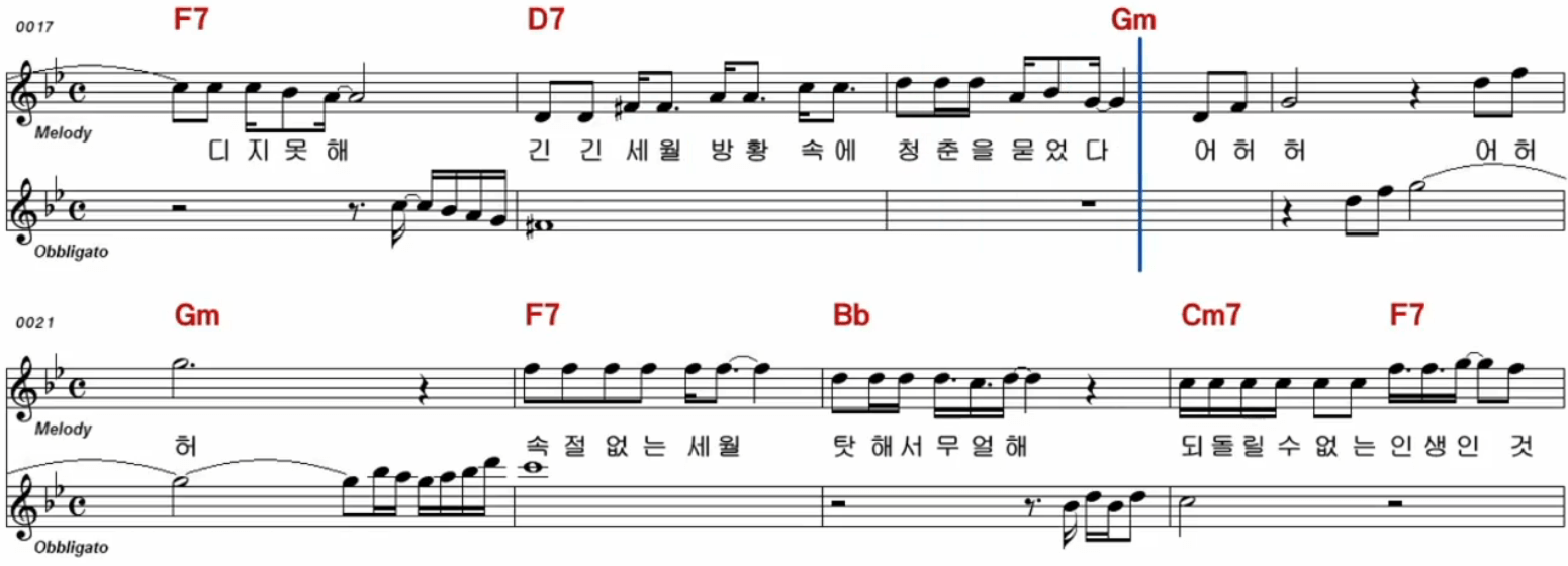 진성 태클을 걸지 마 악보