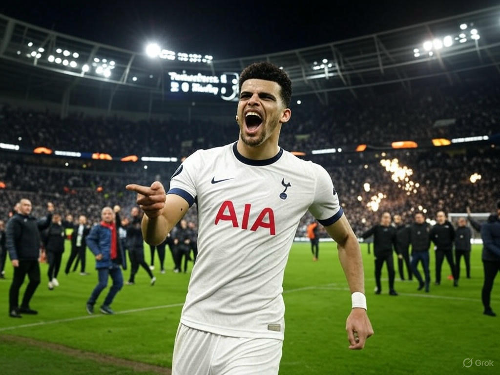 "토트넘 솔란케 골 하이라이트 2025"