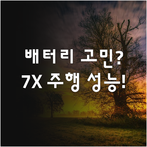 패밀리 전기차 지커 7X 배터리 종류..
