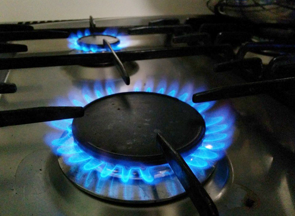 법환바다 남쪽 바람에 흔들리는 가스불