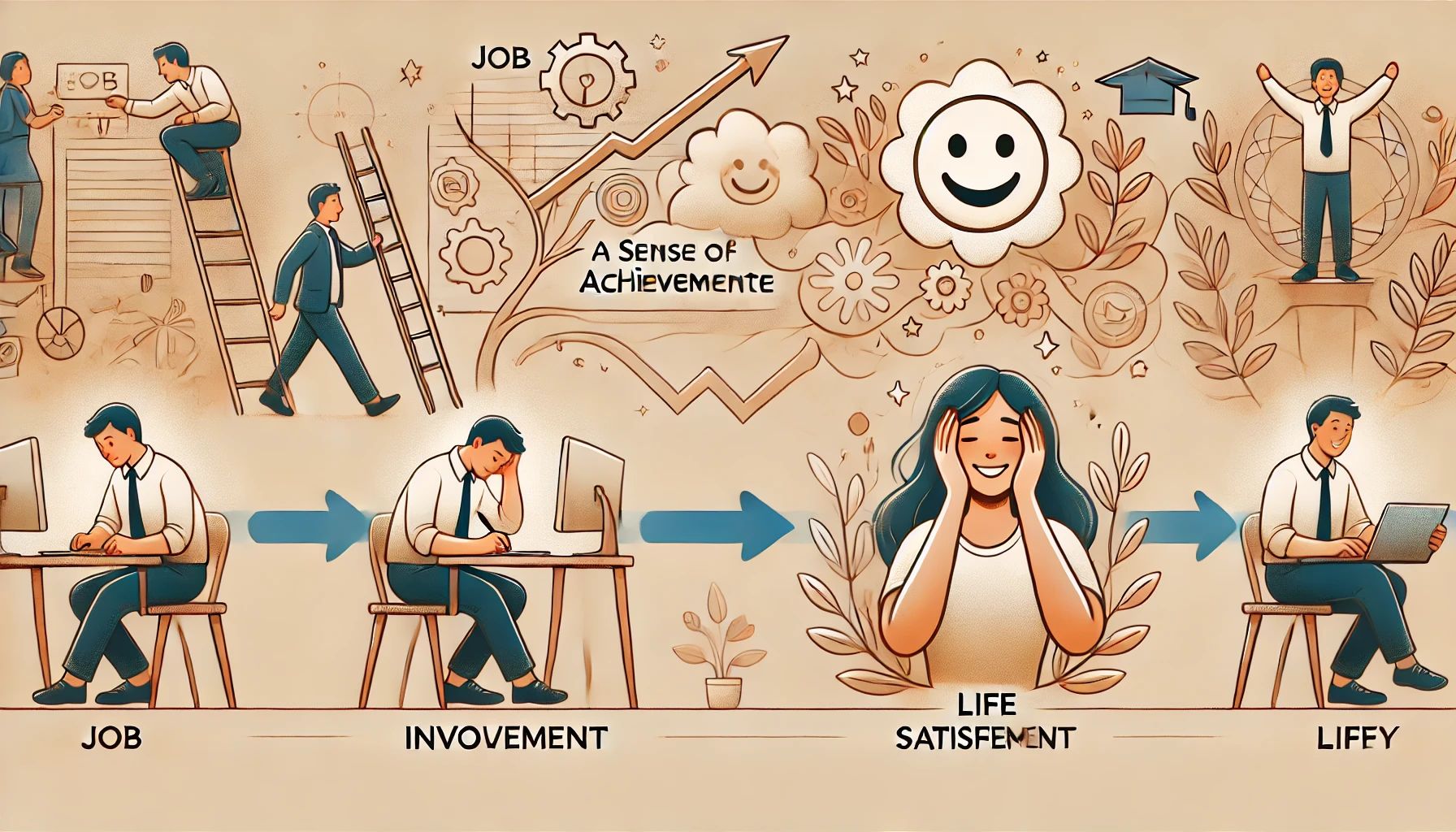 직업 몰입도와 삶의 만족도의 관계