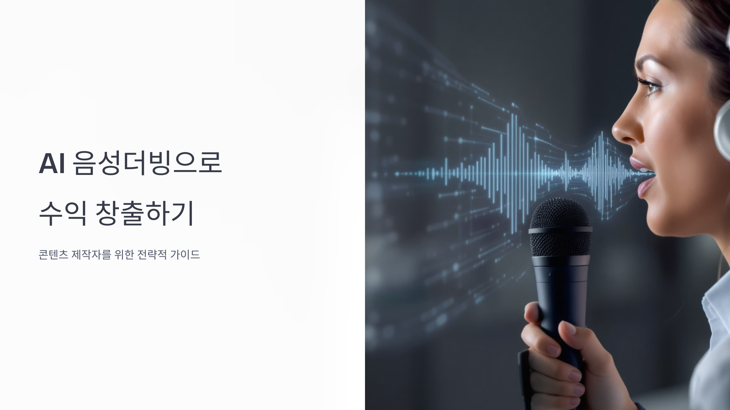 AI 음성더빙으로 수익 창출하는 방법