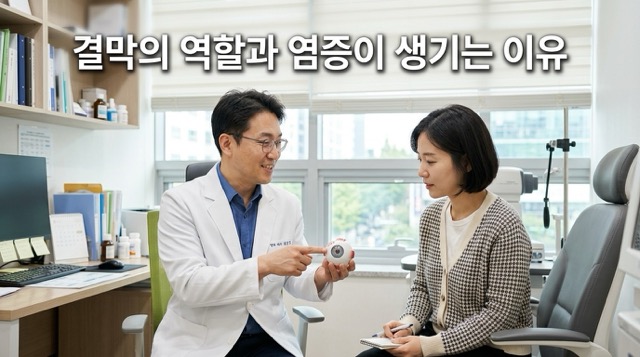 결막 구조 결막염 원인 설명"