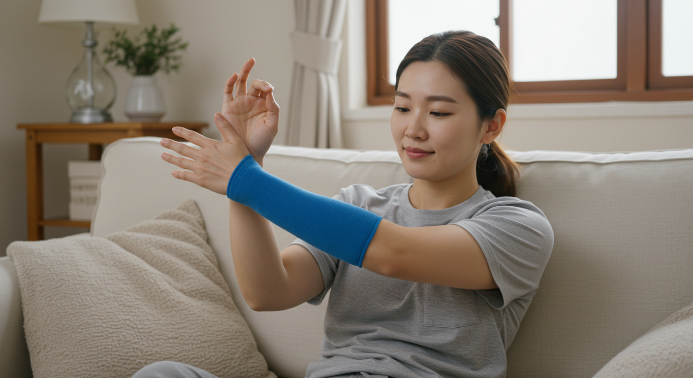 혈전예방, 스트레칭, 팔운동