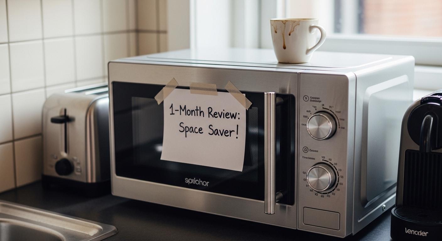 공간 부족 전자레인지 1달 사용 후기
