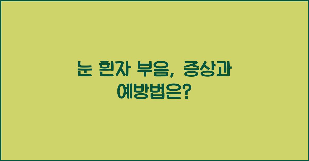 눈 흰자 부음