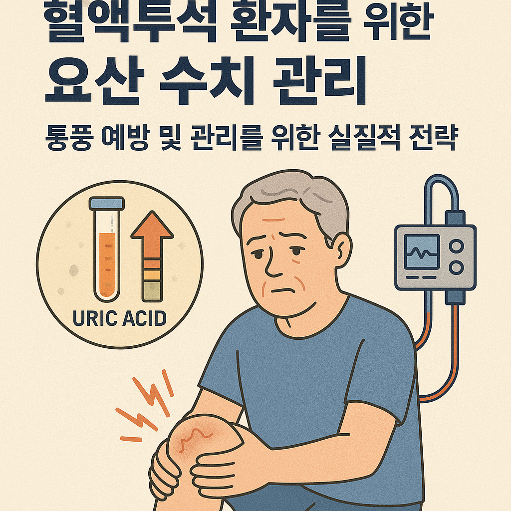 혈액투석 환자를 위한 요산 수치 관리: 통풍 예방 및 관리를 위한 실질적 전략