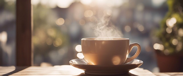 모닝루틴을 하기 전 마시는 차한잔의 사진